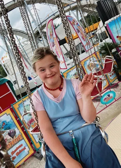 Kind auf dem Karussell